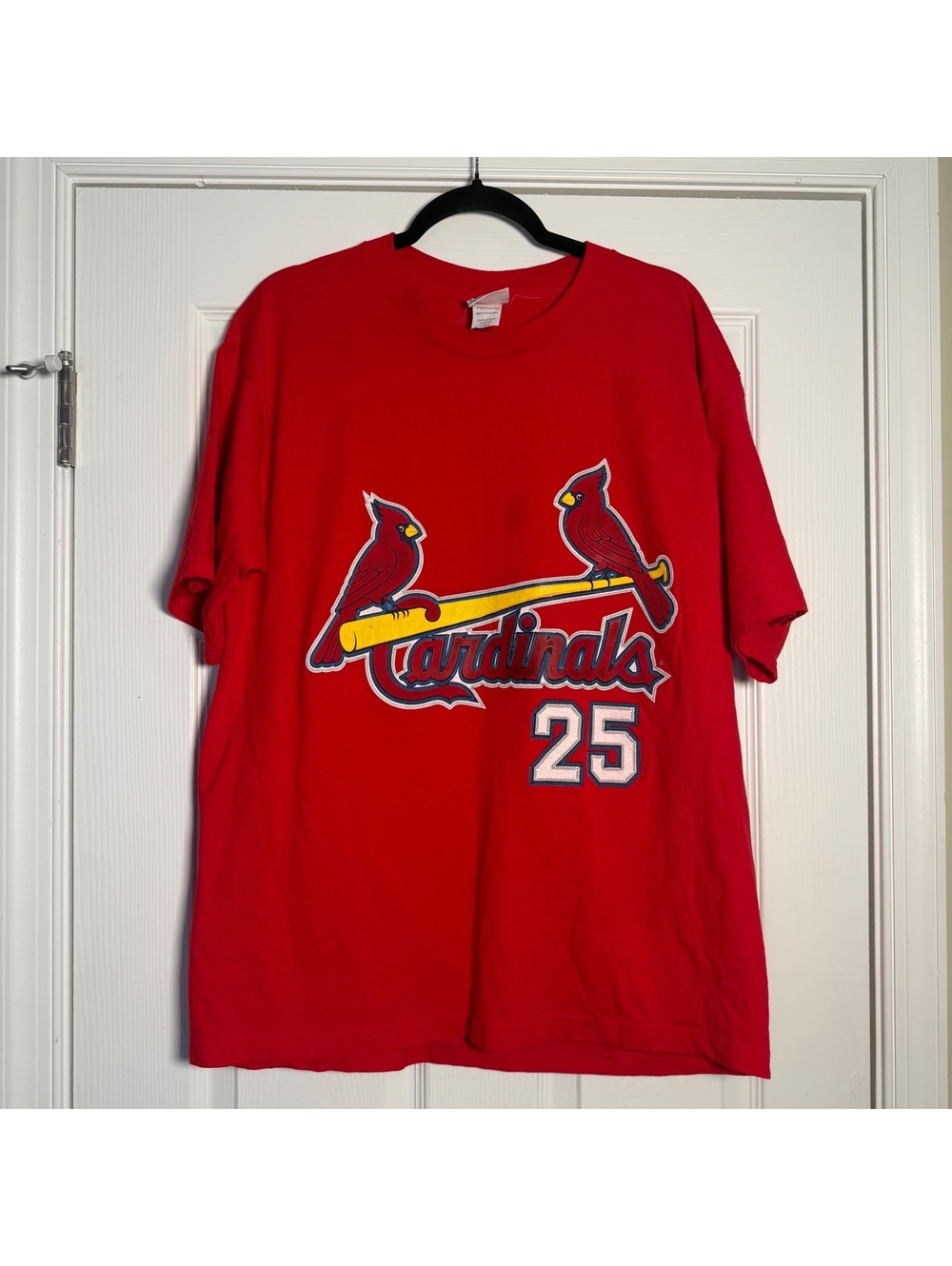 Vintage 90s Lee Sport St Louis Cardinals Mark McGwire 25 MLB T Shirt Baseball